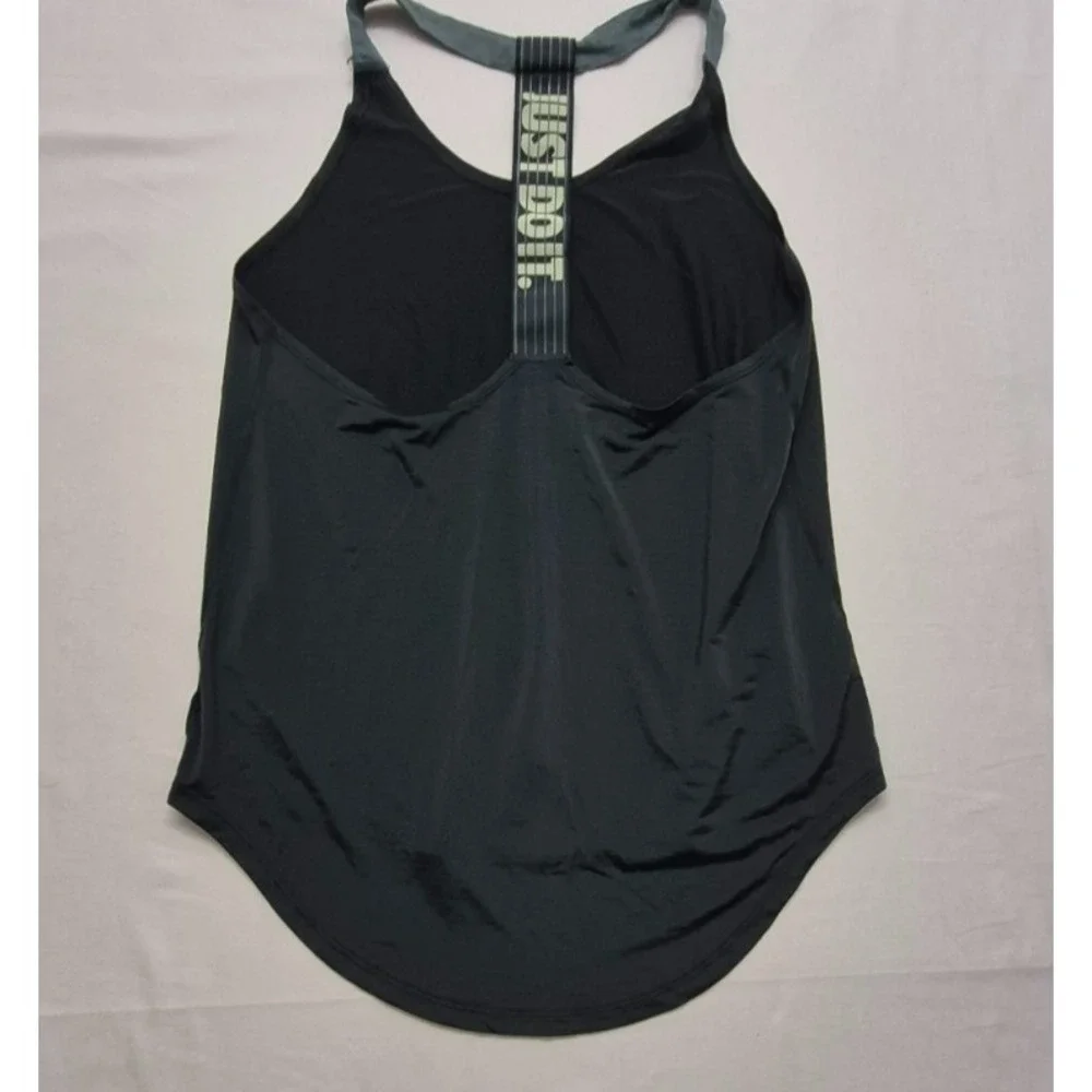 Nike women's green exercise racing back top 